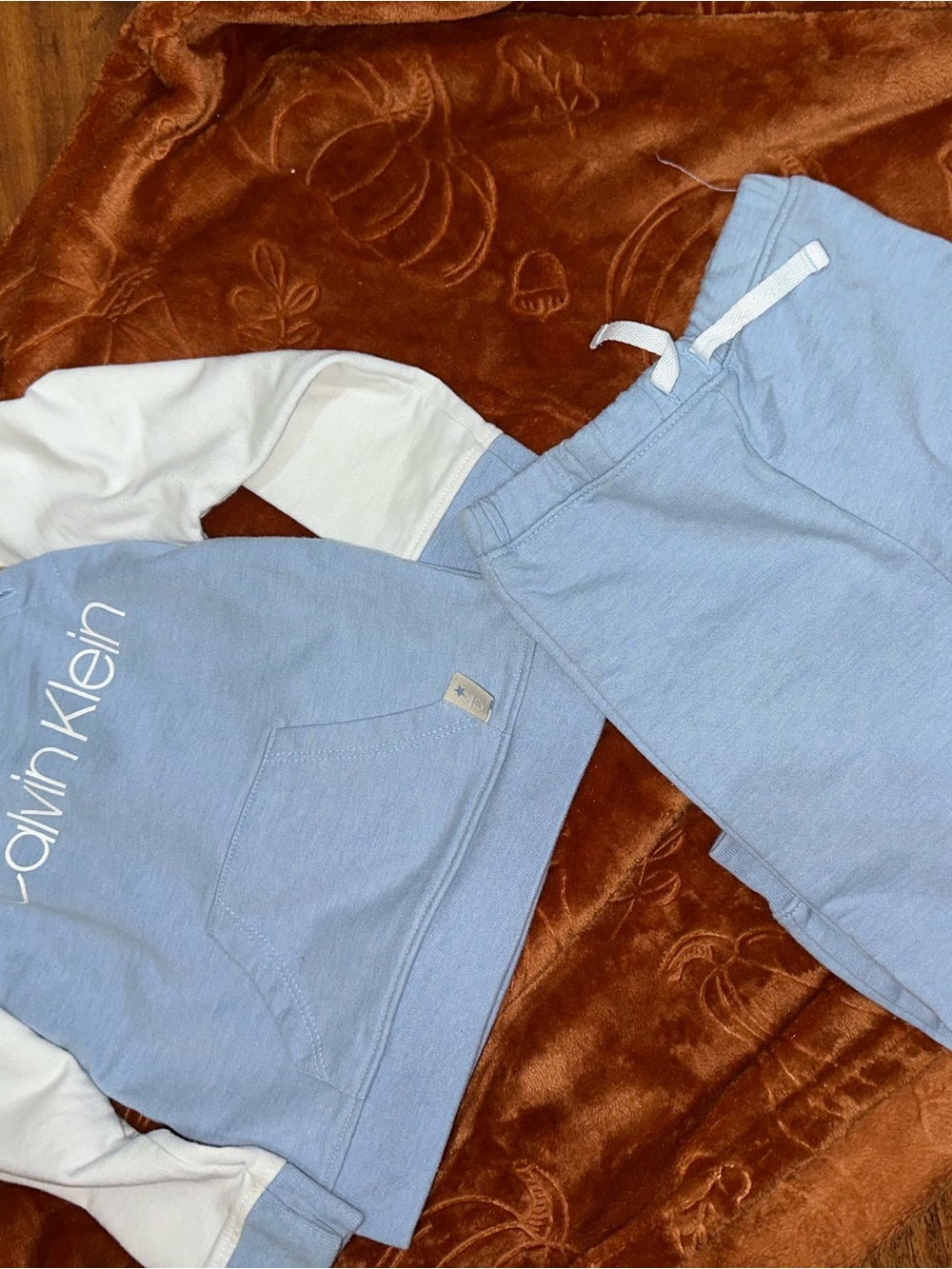 Calvin Klein Kids Light Blue Cozy Sweatpants - Boys
